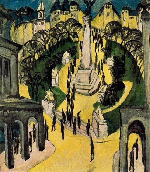 Ernst Ludwig Kirchner Der Belle-Alliance-Platz in Berlin oil painting image